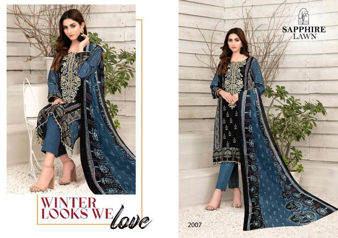 Sapphire Lawn 2  Latest Fancy Designer Karachi Dress Materials Collection